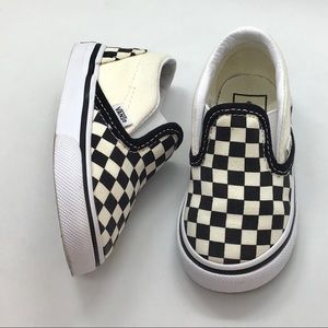 Vans Kids Checkered Toddler Slip-ons